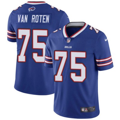 Nike Buffalo Bills #75 Greg Van Roten Royal Blue Team Color Men's Stitched NFL Vapor Untouchable Limited Jersey